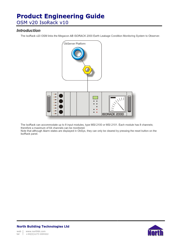 Preview thumbnail of page 1 of the IsoRack Engineering Guide PDF document.